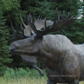 Westmetall Gartendekoration Wildlife Bronze im Freien Hirsch große Tierstatuen